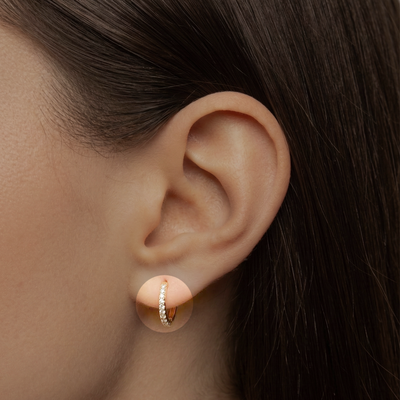 Emplacement du piercing : Lobe