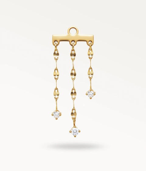 Céleste chaine boucle d'oreille - Or / L'unité