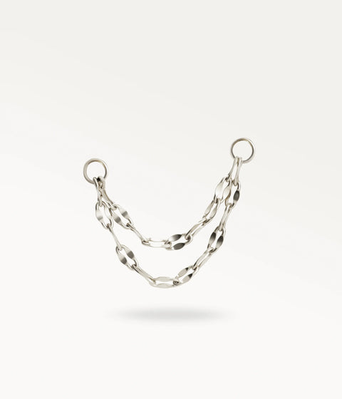 Piercingkette - silberfarben
