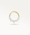 Cyrielle sparkling hoop for daith & septum piercings