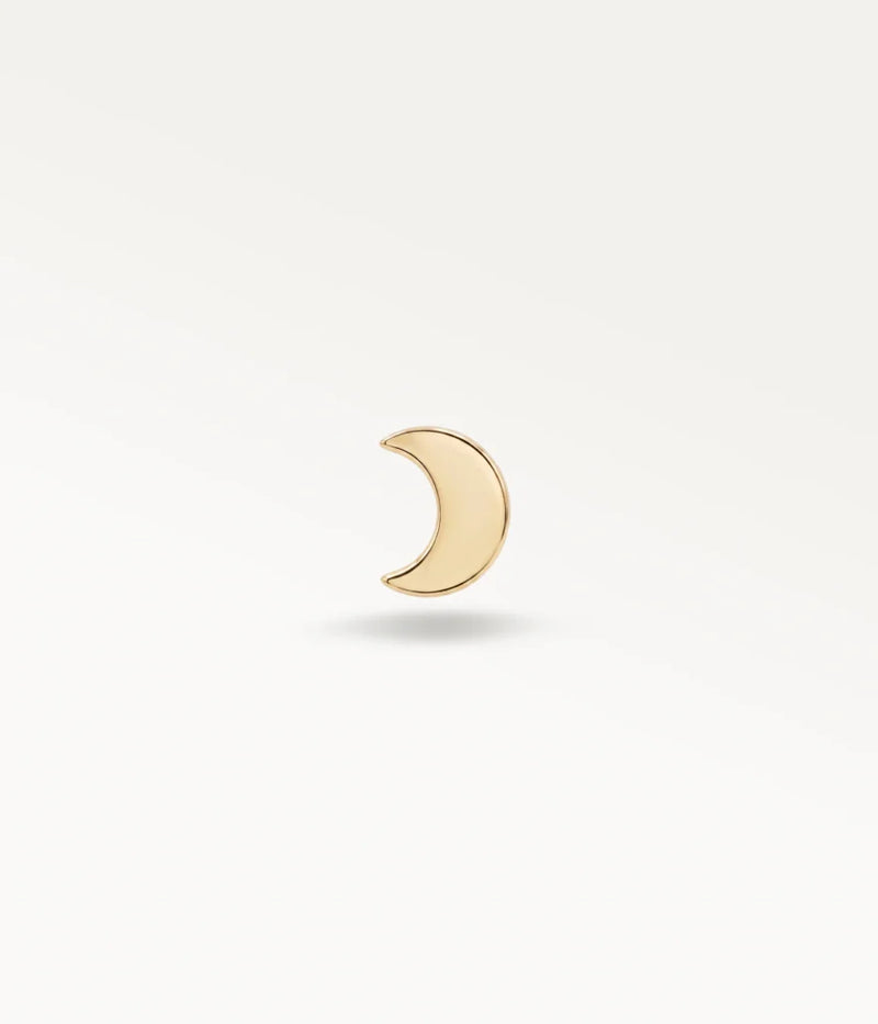 Piercing demi lune de face doré, accessoire d'oreille élégant au design épuré