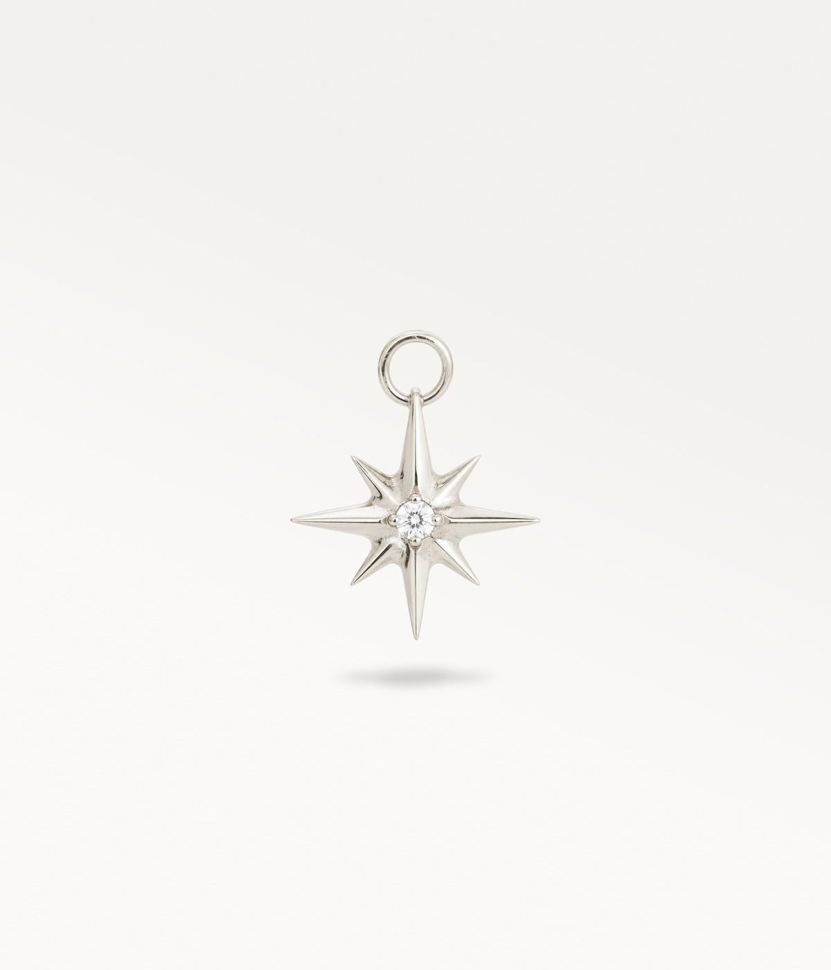 Charm Étoile - pendente a stella, color argento, vista frontale