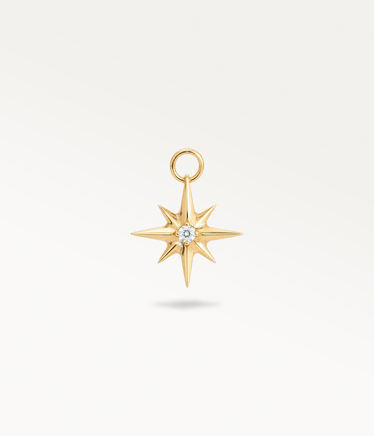 Charm Étoile - pendente a stella, color oro, vista frontale