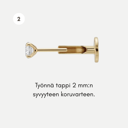 Vaihe 2: Threadless-kiinnitys
