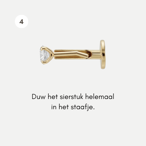 Stap 4: threadless sluiting