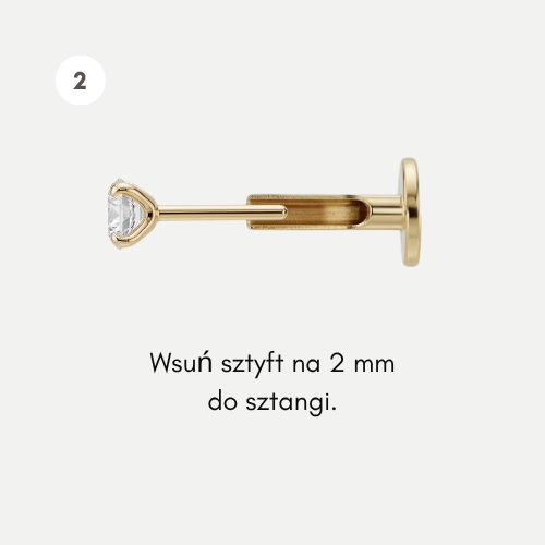 Krok 2: zapięcie Threadless