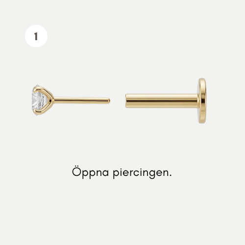 Steg 1: threadless-stängning